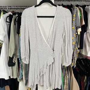 Polka Dot Wrap Dress